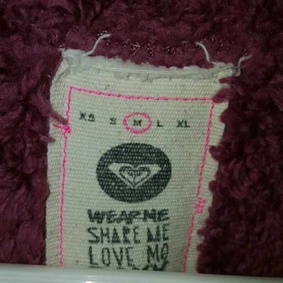 Roxy faux fur lined zip up hooded sweatshirt - Picture 3 of 5