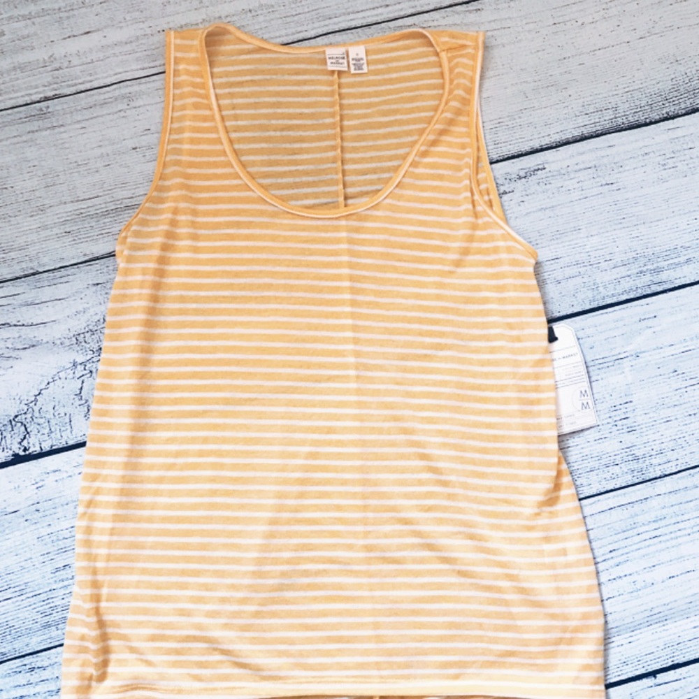 ❤️Nordstrom Yellow striped tank