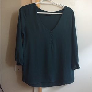Greenish teal blouse