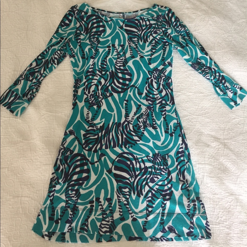 Lilly Pulitzer Marlowe Dress I'm Game Navy & Blue