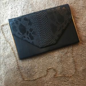 Black Envelope Style Bag- Never Used!