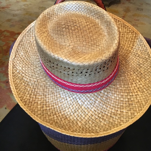 Vintage Borsalino straw hat