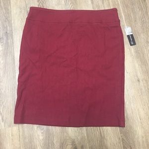 Stretchy SOHO APPAREL LMTD red skirt