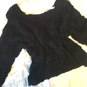 3D Flower Mesh sweater! American Apparel