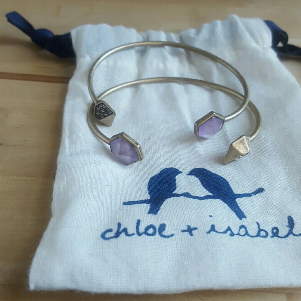 Chloe and Isabel Geovista open cuff set