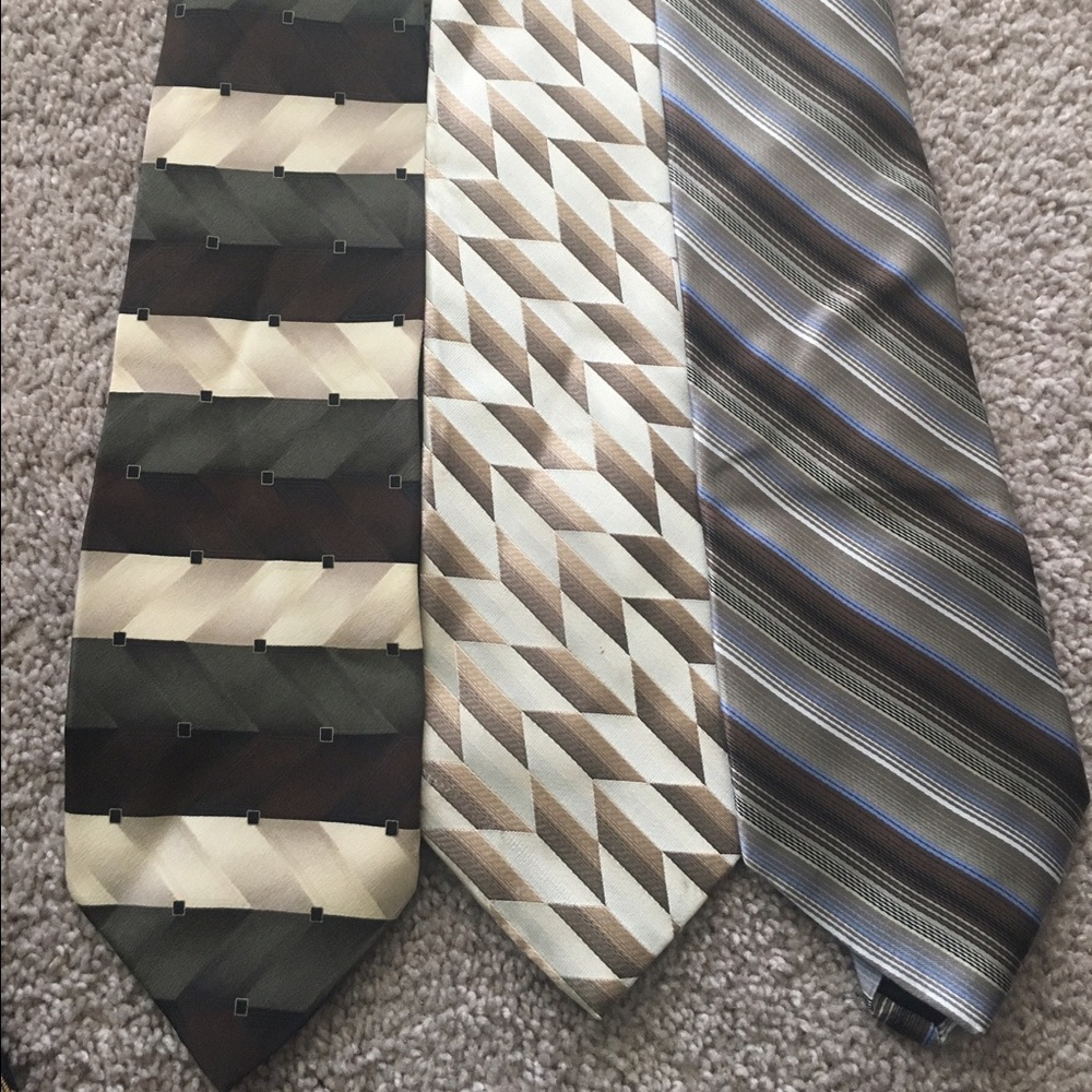 Tan/Brown Men's Neckties (Set of 3)