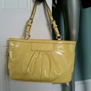 Yellow Coach Handbag