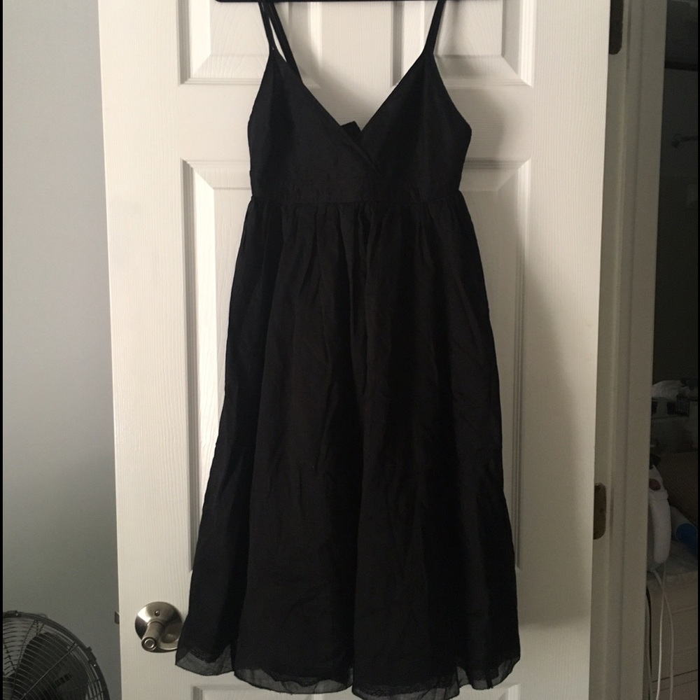 NWT Black linen J. Crew dress