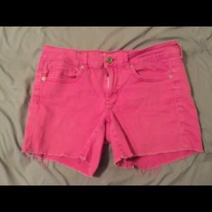 Pink American Eagle Jean Shorts