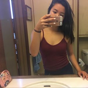 Maroon tank top