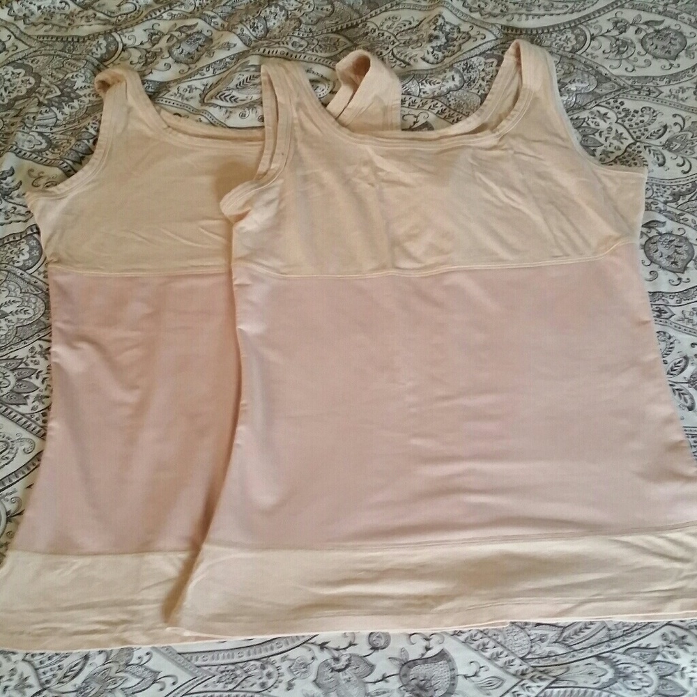 Two Yummie Tummie Control Tank Tops 1X