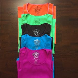 Set of 5 Girls Tank Tops