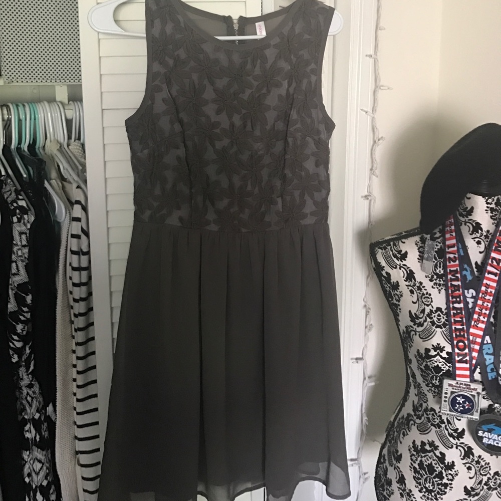 Target Xhilaration -Sheer Gray Party Dress