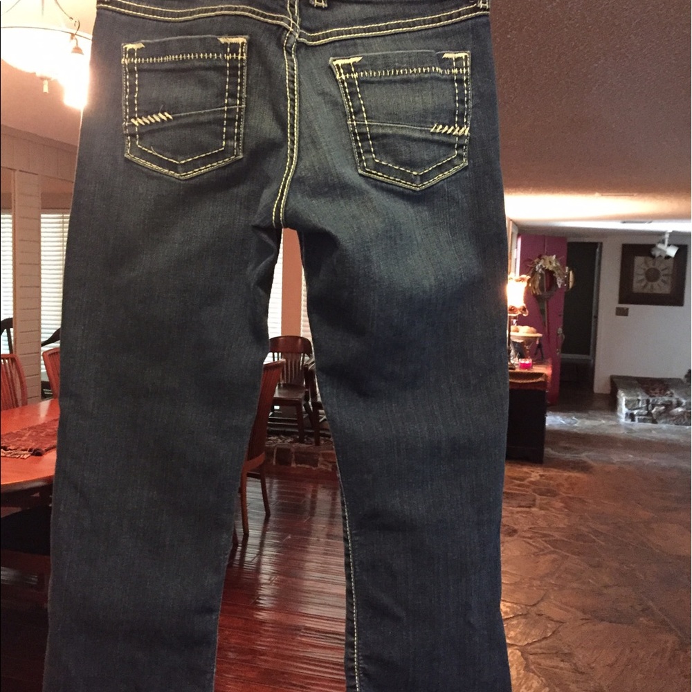 BKE Harper jeans, girls flip cuff ankle
