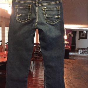 BKE Harper jeans, girls flip cuff ankle