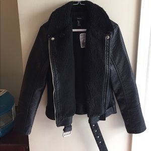 Black Moto Leather Jacket