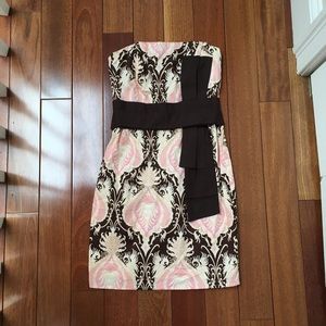 Anthropologie strapless mini dress