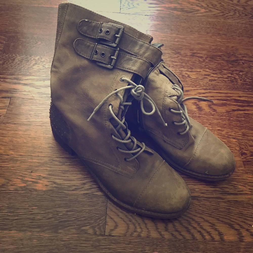 Steve Madden "Mix Up" Combat Boots