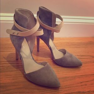 Joe's Jeans 'Laney' Suede Wrap Around Pump in Grey