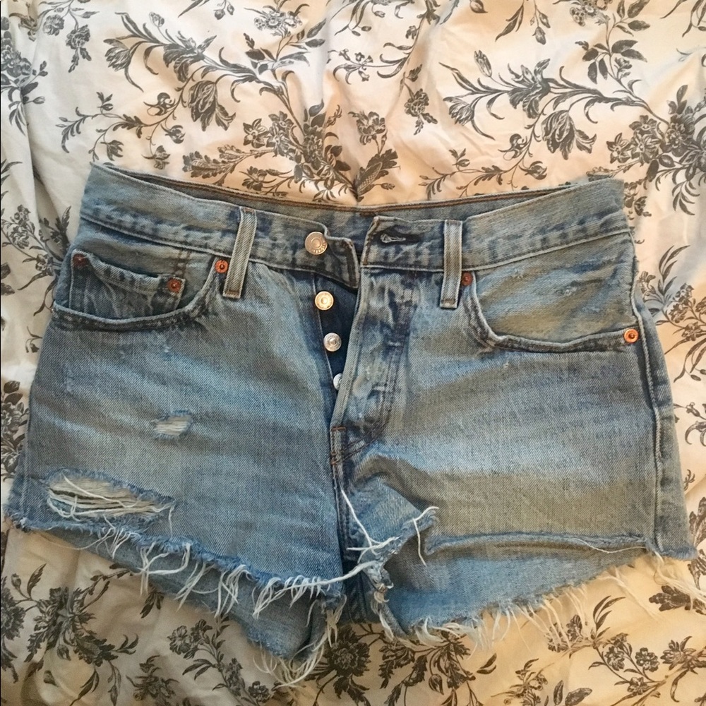 Levi high-waisted shorts