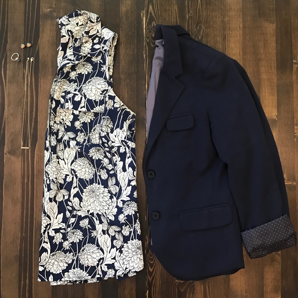 Banana Republic floral blouse