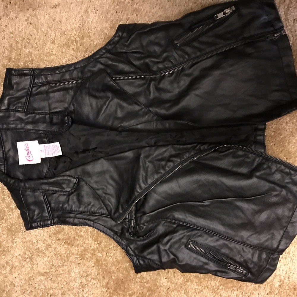 Candies leather vest
