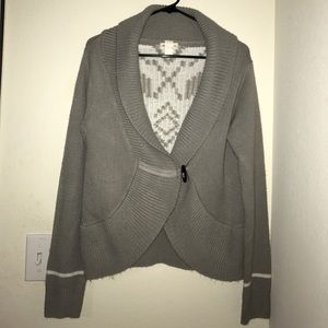 Gray cardigan