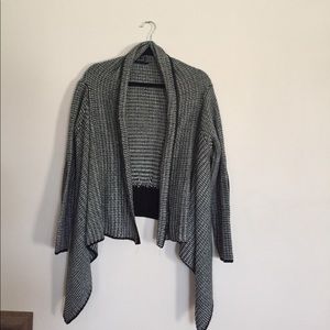 Black & White Batwing Cardigan