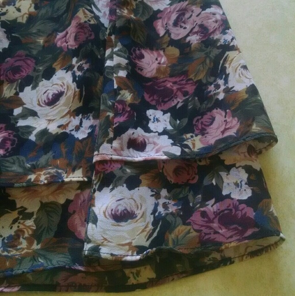 Two-tiered Floral Chiffon Skirt from Express - Picture 2 of 3