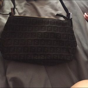 Authentic Fendi canvas pochette
