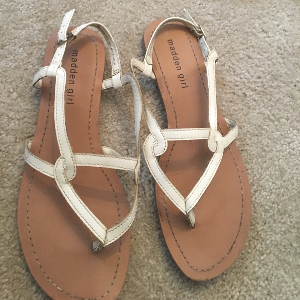 White Madden Girl sandals