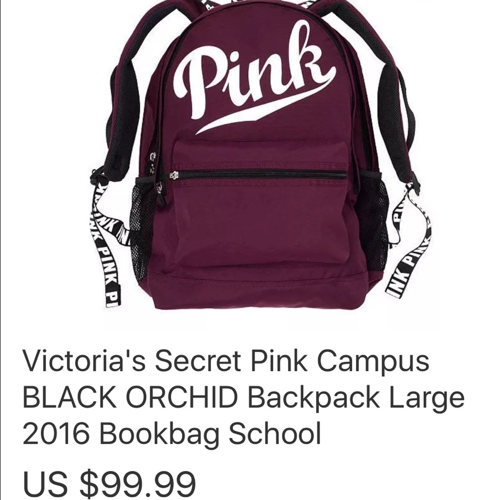 **SOLD** VICTORIA'S SECRE PINK NEW IN BAG BACKPACK - Picture 3 of 6