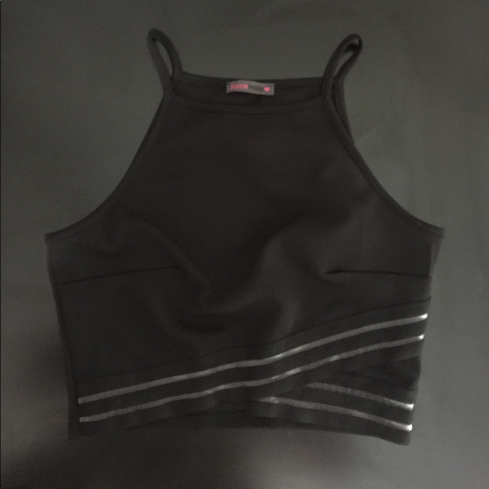 Black crop top