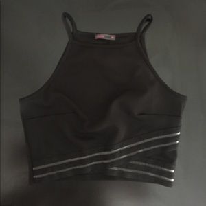 Black crop top