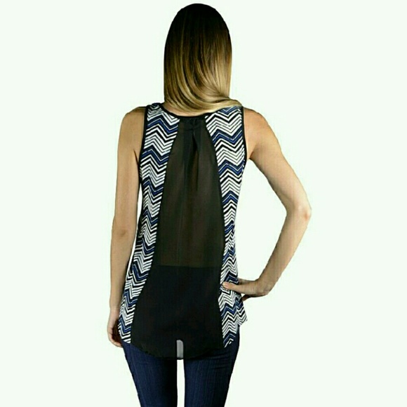 Chevron Print Top - Picture 3 of 6