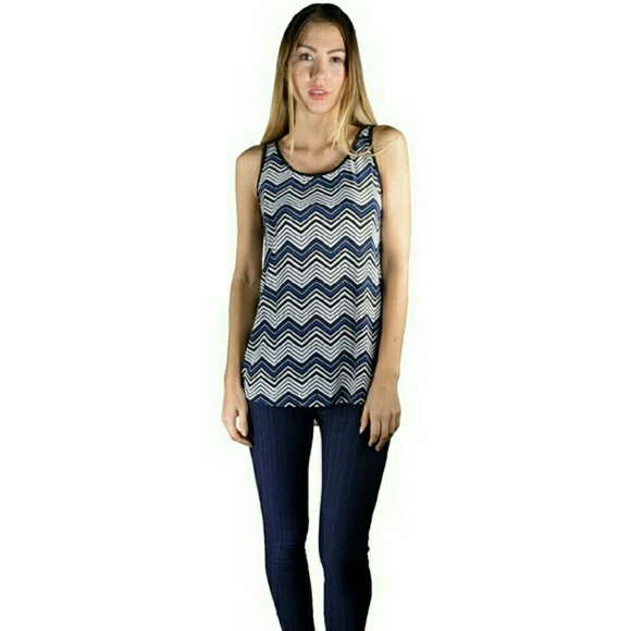 Tops - Chevron Print Top