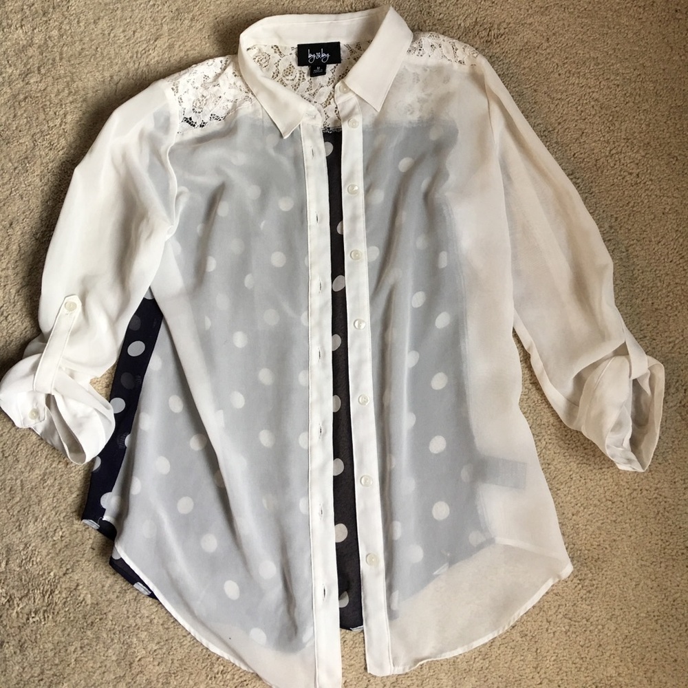 Sheer dress shirt