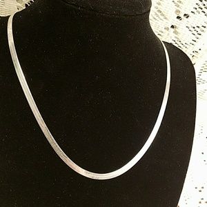 Sterling Silver 16" Herringbone Chain