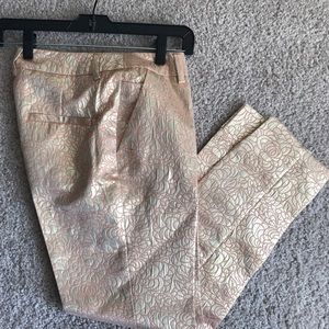 H&M Metallic Floral Pants