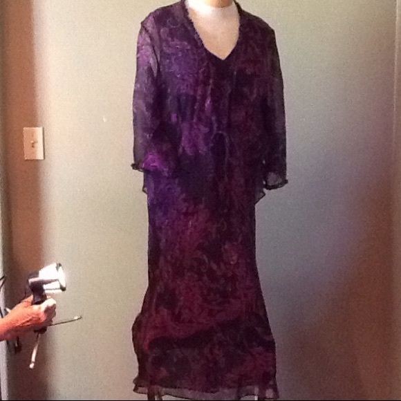 Silk sleeveless dress with jacket - Picture 1 of 6