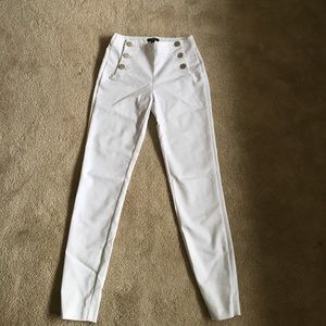 XOXO brand dressy material white pants