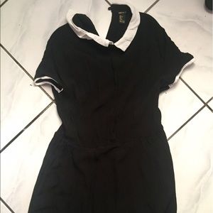 Forever 21 Peter Pan black and white mini dress.