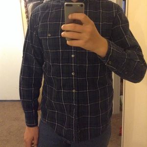 Apt.9 blue and white button down.