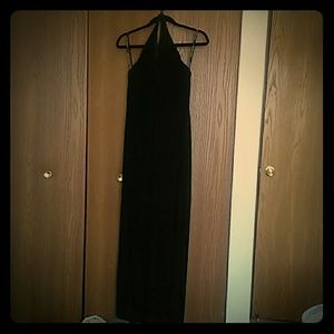 Laundry by Shelli Segal High Neck Velvet Dress