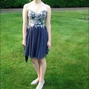 Faviana s7436 dress in gray