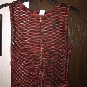 Large see through top