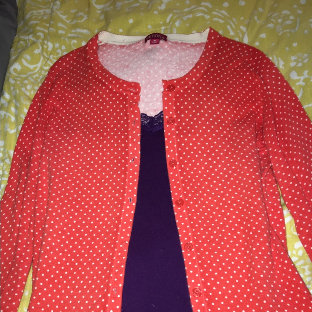 Adorable cardigan and camisole set!