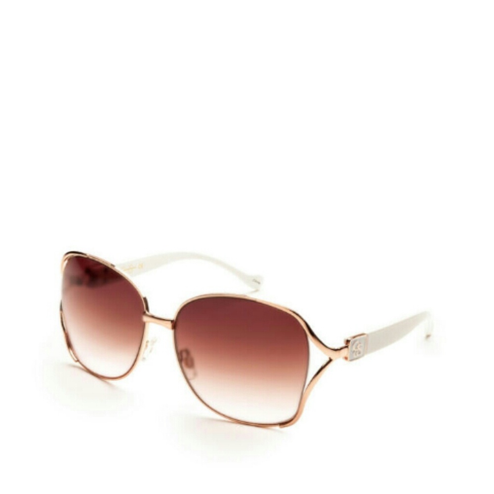 Jessica Simpson Vented Logo Square Sunglasses