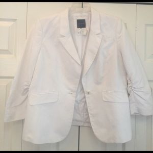 NWOT Limited White Linen Blazer - size XL