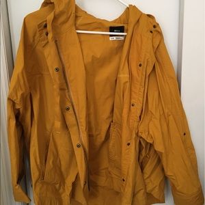 Urban outfitters yellow rain jacket
